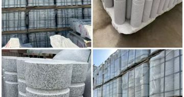 韶关 芝麻白花岗岩挡车柱、隔离柱多少钱