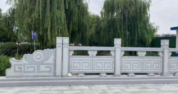 韶关 芝麻灰桥栏杆、河道栏杆安装效果