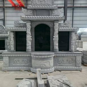 韶关 芝麻灰高档墓碑，土墓，可定制