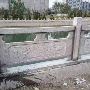 韶关 芙蓉白大花桥梁、河道，石材栏杆、围栏、护栏