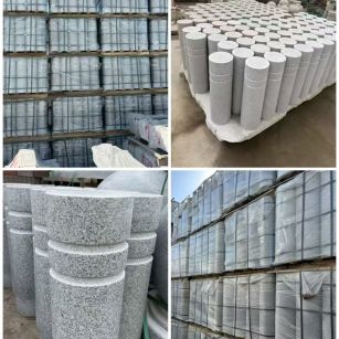 韶关 芝麻白花岗岩挡车柱、隔离柱多少钱