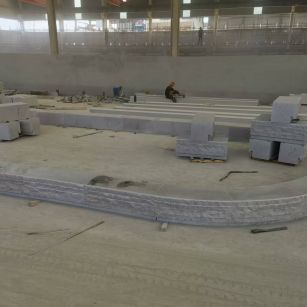 韶关 芝麻白整石坐凳（光面+自然面）