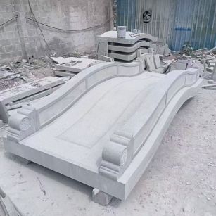 韶关 芝麻灰花岗岩园林景观 小石桥