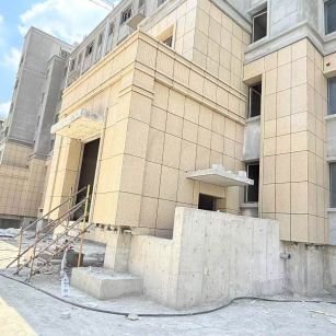 韶关 黄金麻干挂，工地实拍