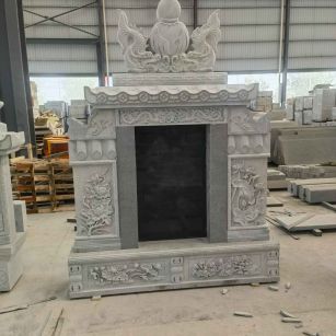 韶关 芝麻灰高档墓碑、土墓，一套也支持定做