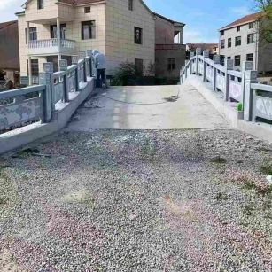 韶关 芝麻灰花岗岩桥栏杆